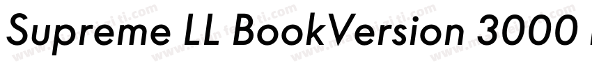 Supreme LL BookVersion 3000 build字体转换
